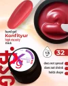 Hard gel Konfiture HIGH VISCOSITY 13 ml 32 Carmine, red