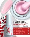 Hard gel in a bottle Konfityur LOW VISCOSITY 20 ml 27 Warm pink camouflage (loose)