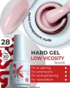 Hard gel in a bottle Konfityur LOW VISCOSITY 20 ml 28 Beige camouflage with pink (loose)