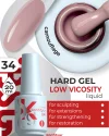 Hard gel in a bottle Konfityur LOW VISCOSITY 20 ml 34 Pink camouflage (dense)