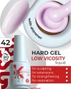 Hard gel in a bottle Konfityur LOW VISCOSITY 20 ml 42 Delicate lilac with the finest shimmer (dense)