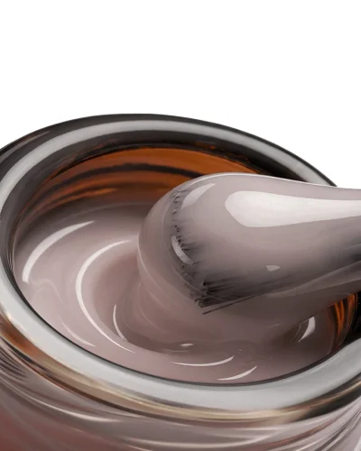 Hard gel in a bottle Konfityur LOW VISCOSITY 20 ml 03 Semi-transparent nude, platinum
