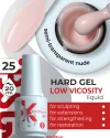 Hard gel in a bottle Konfityur LOW VISCOSITY 20 ml 25 Semi-transparent nude