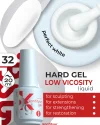 Hard gel in a bottle Konfityur LOW VISCOSITY 20 ml 32 Perfect white