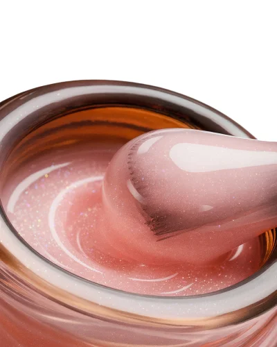 Hard gel in a bottle Konfityur LOW VISCOSITY 20 ml 31 Semi-transparent camouflage with shimmer