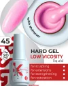 Hard gel in a bottle Konfityur LOW VISCOSITY 20 ml 45 Pink with shimmer
