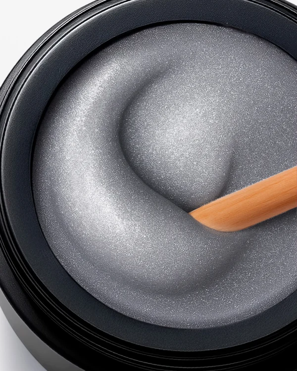 Hard gel Soufflé HIGH VISCOSITY 13 gr 07 Metallic gray, gray, silver-gray