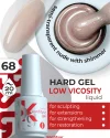 Hard gel in a bottle Konfityur LOW VISCOSITY 20 ml 68 Translucent Nude Sparkle