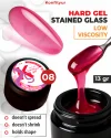 Hard gel Konfityur STAINED GLASS LOW VISCOSITY 13g 08 GLASS
