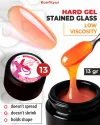 Hard gel Konfityur STAINED GLASS LOW VISCOSITY 13g 13 GLASS
