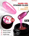 Hard gel Konfityur STAINED GLASS LOW VISCOSITY 13g 02 GLASS