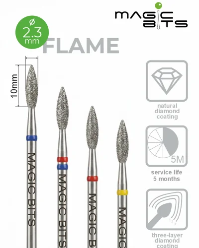 Cutter Magic Bits Flame 2.3 mm (Price per bit)