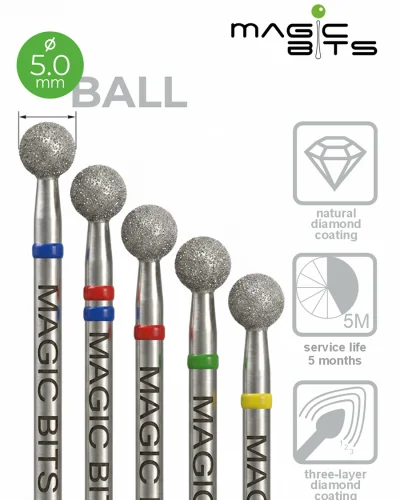 Cutter Magic Bits Ball 5.0 mm (Price per bit)